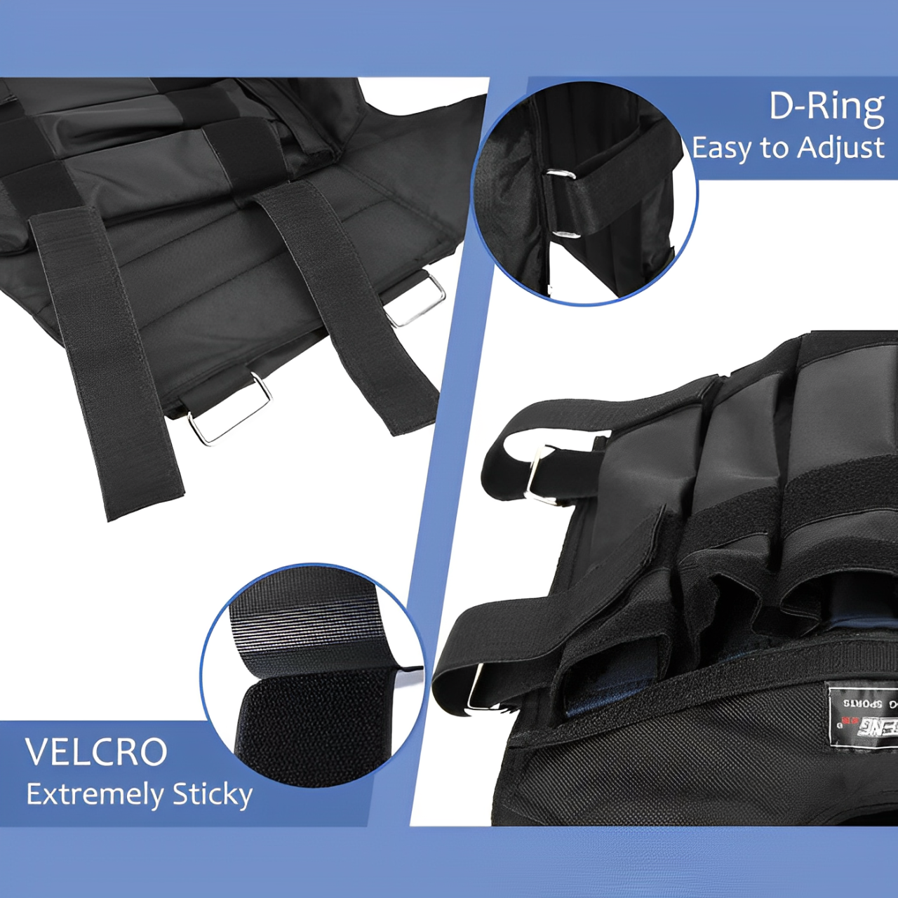 Heavy Duty 110lb Weighted Fitness Training Vest