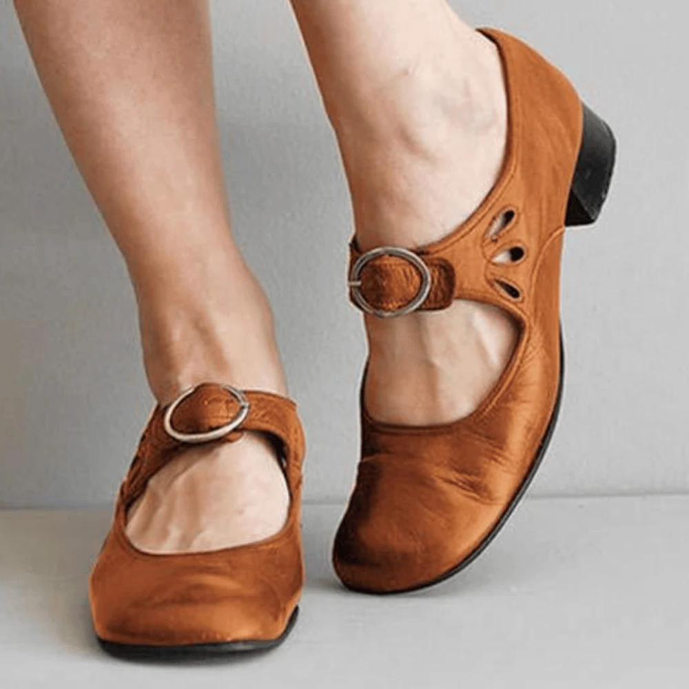 Genuine Brown Leather Flip Flops