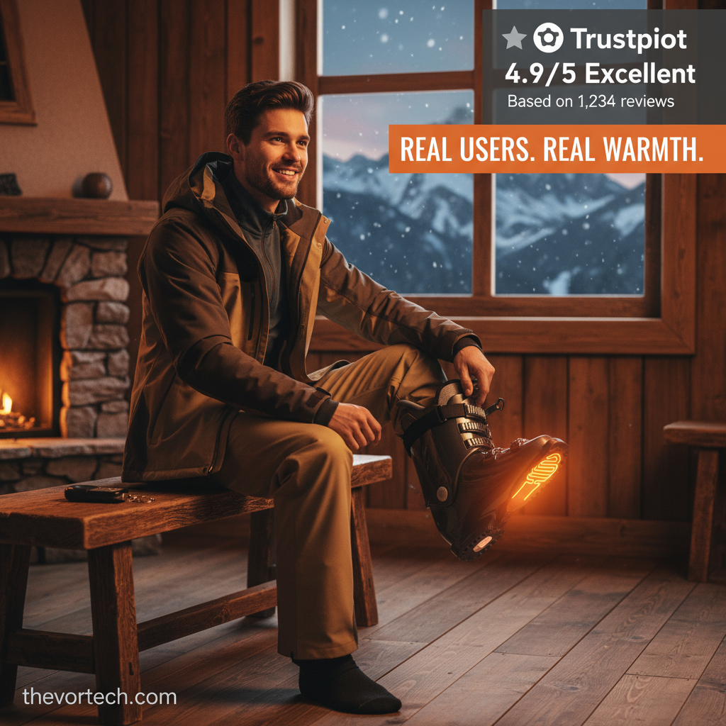 Warm Thermal Insoles with 3 Heat Settings