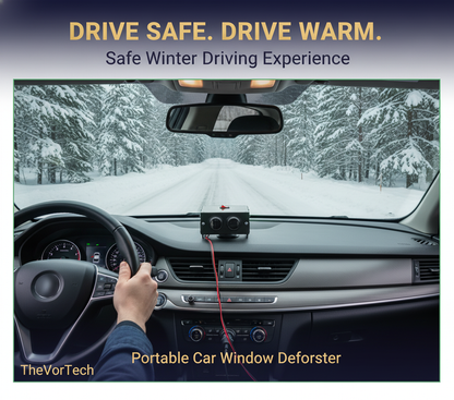 Fast Car Window Heater 12V Compact Winter Defroster