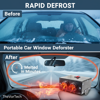 Fast Car Window Heater 12V Compact Winter Defroster