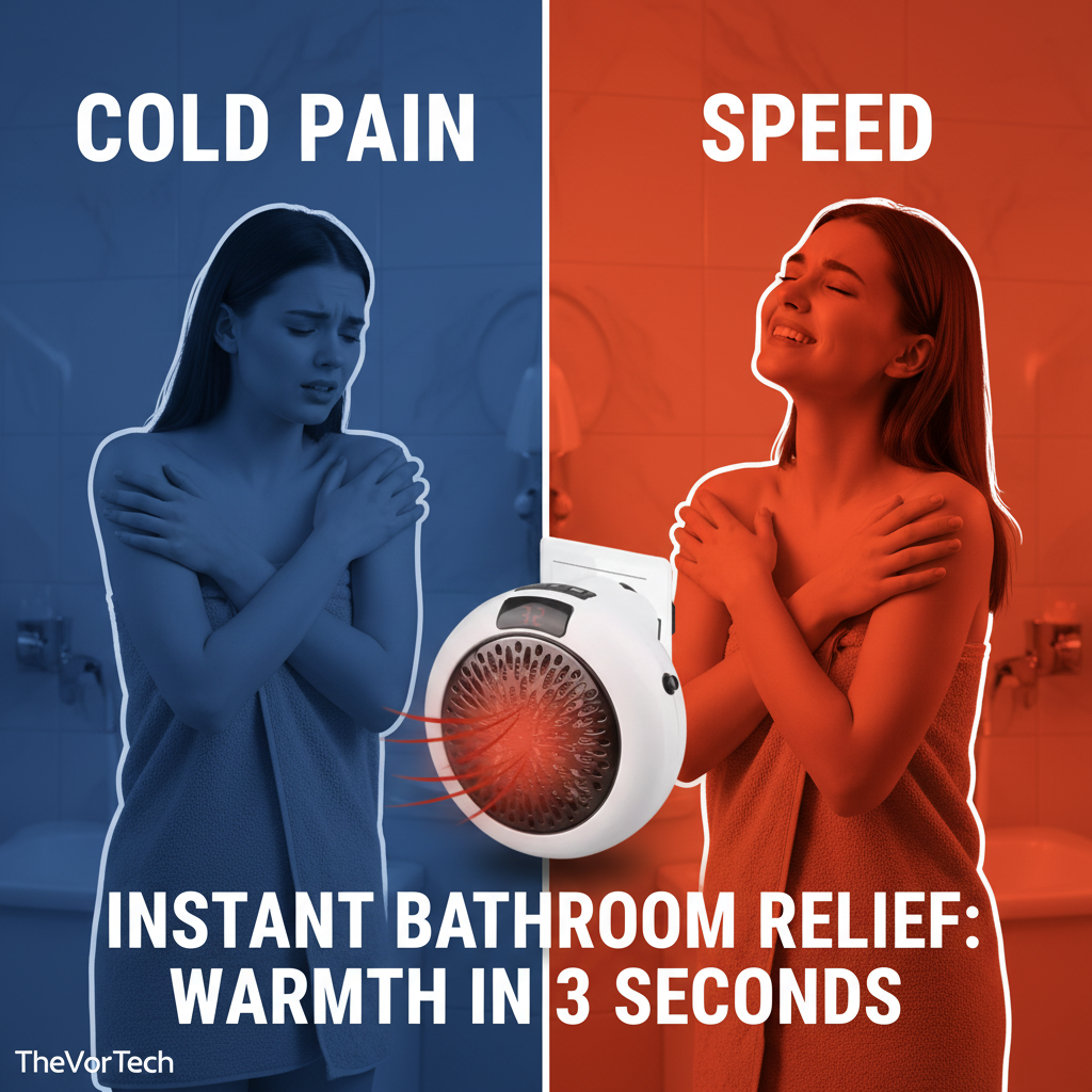 Compact Instant Bathroom Heater with Remote Control