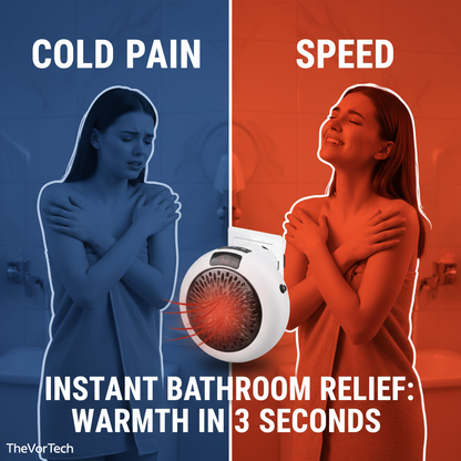 Compact Instant Bathroom Heater with Remote Control