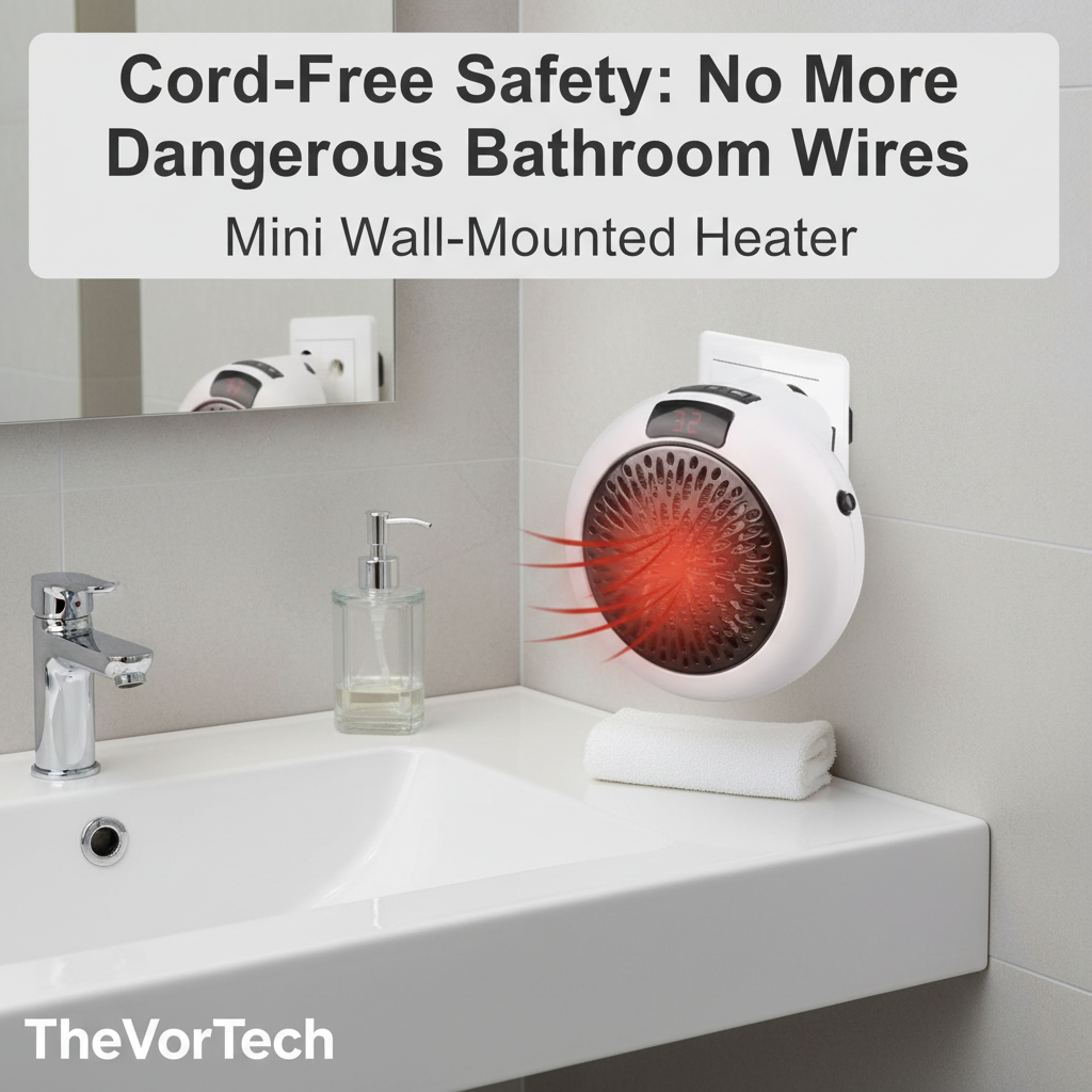 Compact Instant Bathroom Heater with Remote Control