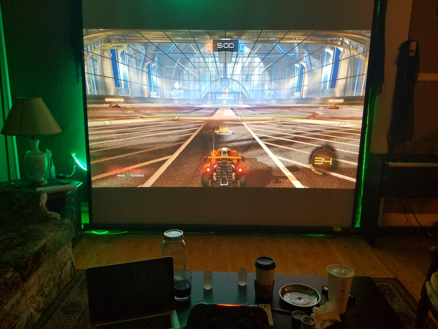 Compact Portable Home Theater Projector
