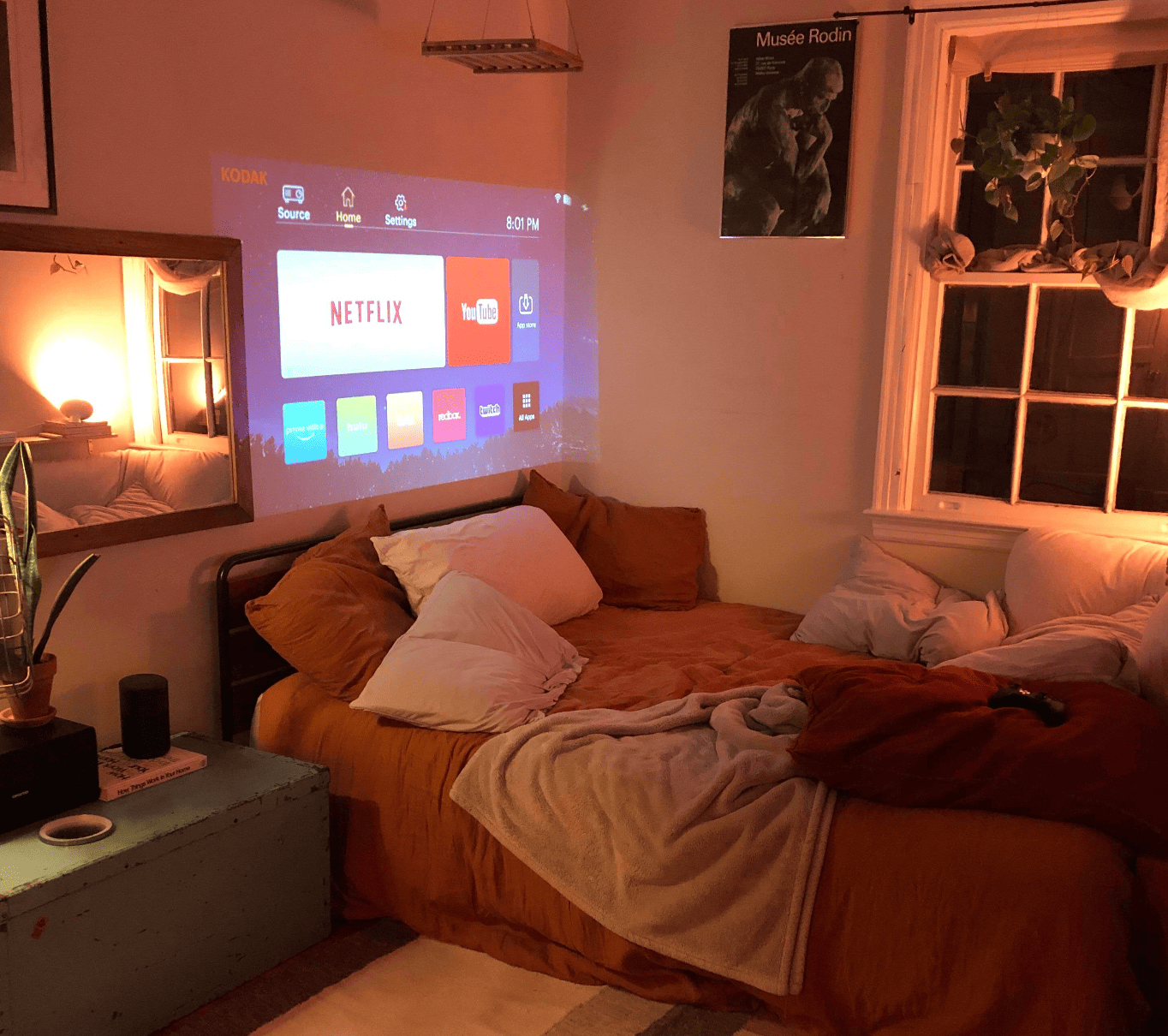 Compact Portable Home Theater Projector