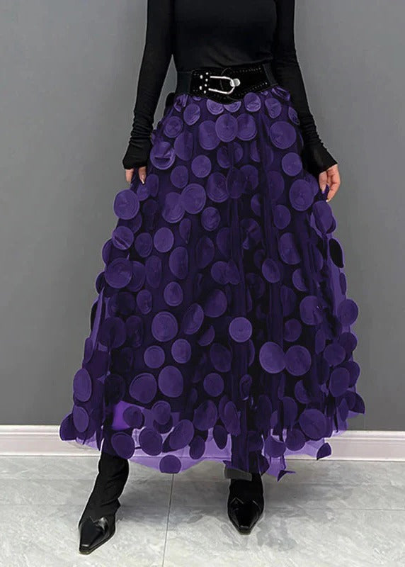 Fashionable Polka Dot Tiered Skirt