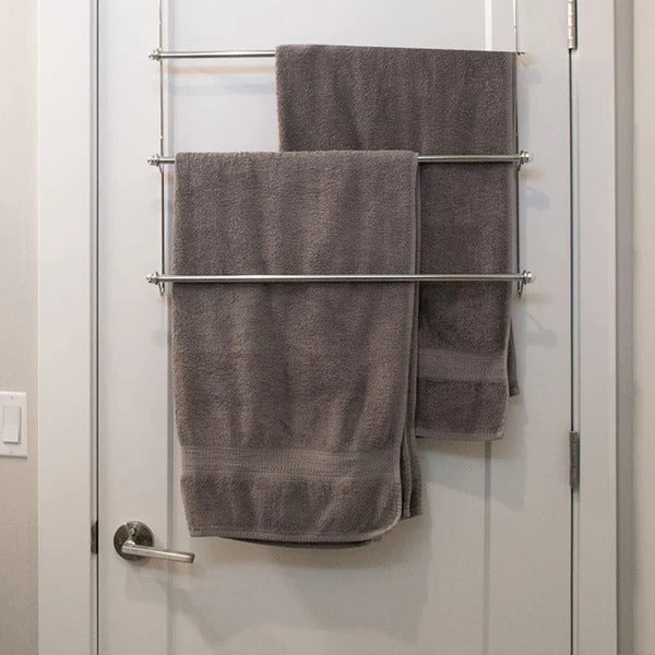 Space Saving Bathroom Towel Bar Rack Organizer
