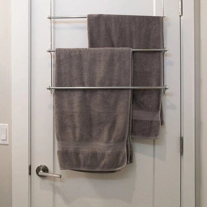 Space Saving Bathroom Towel Bar Rack Organizer