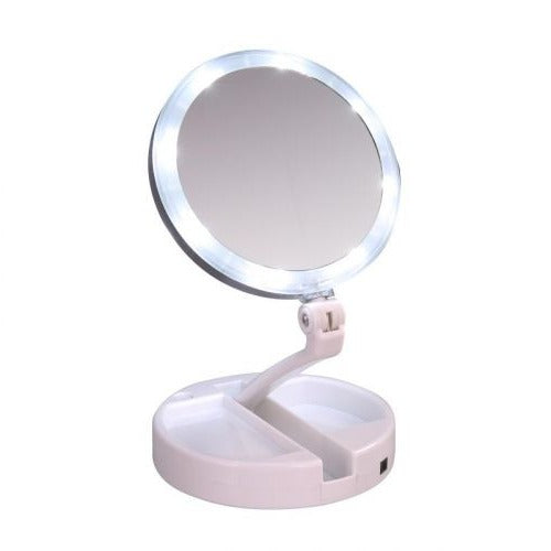 Portable LED Travel Mirror