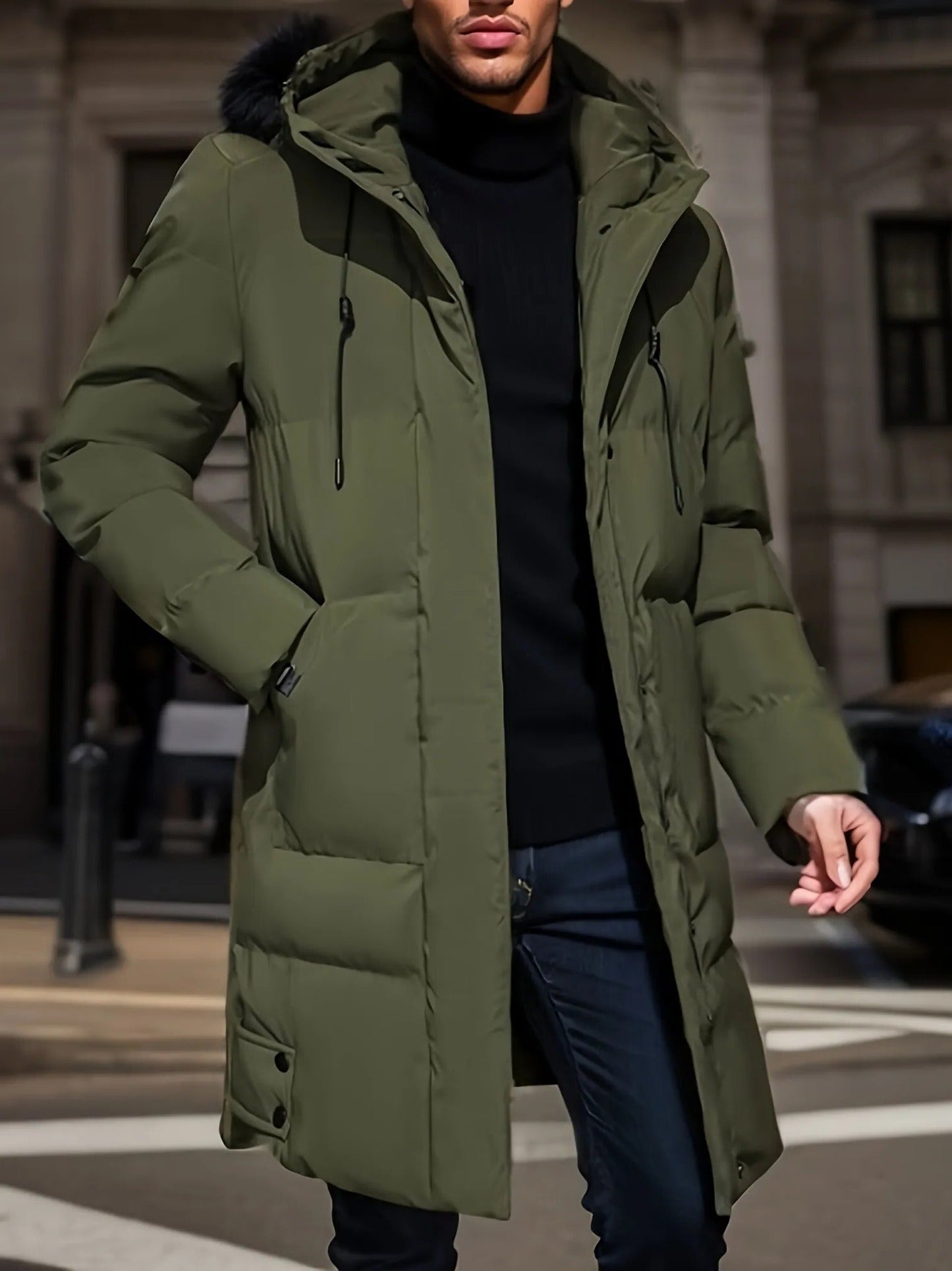 Warm Waterproof Mens Parka Coat