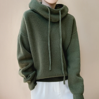 Soft Merino Wool Women's Turtleneck Sweater