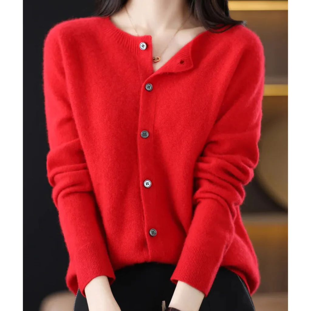 Ladies' Crew Neck Knit Sweater