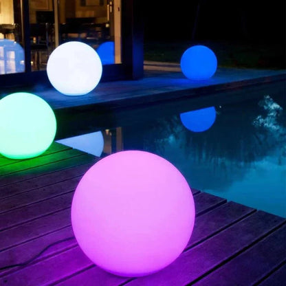 Waterproof Solar Globe Lamp - 16 Color LED Outdoor Light