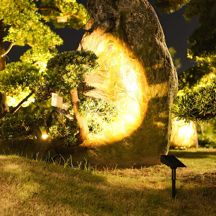 Outdoor Bright Solar Powered Color Changing Spot Light