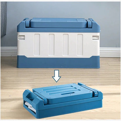 Large Foldable Storage Chest Box with Lid and Bench
