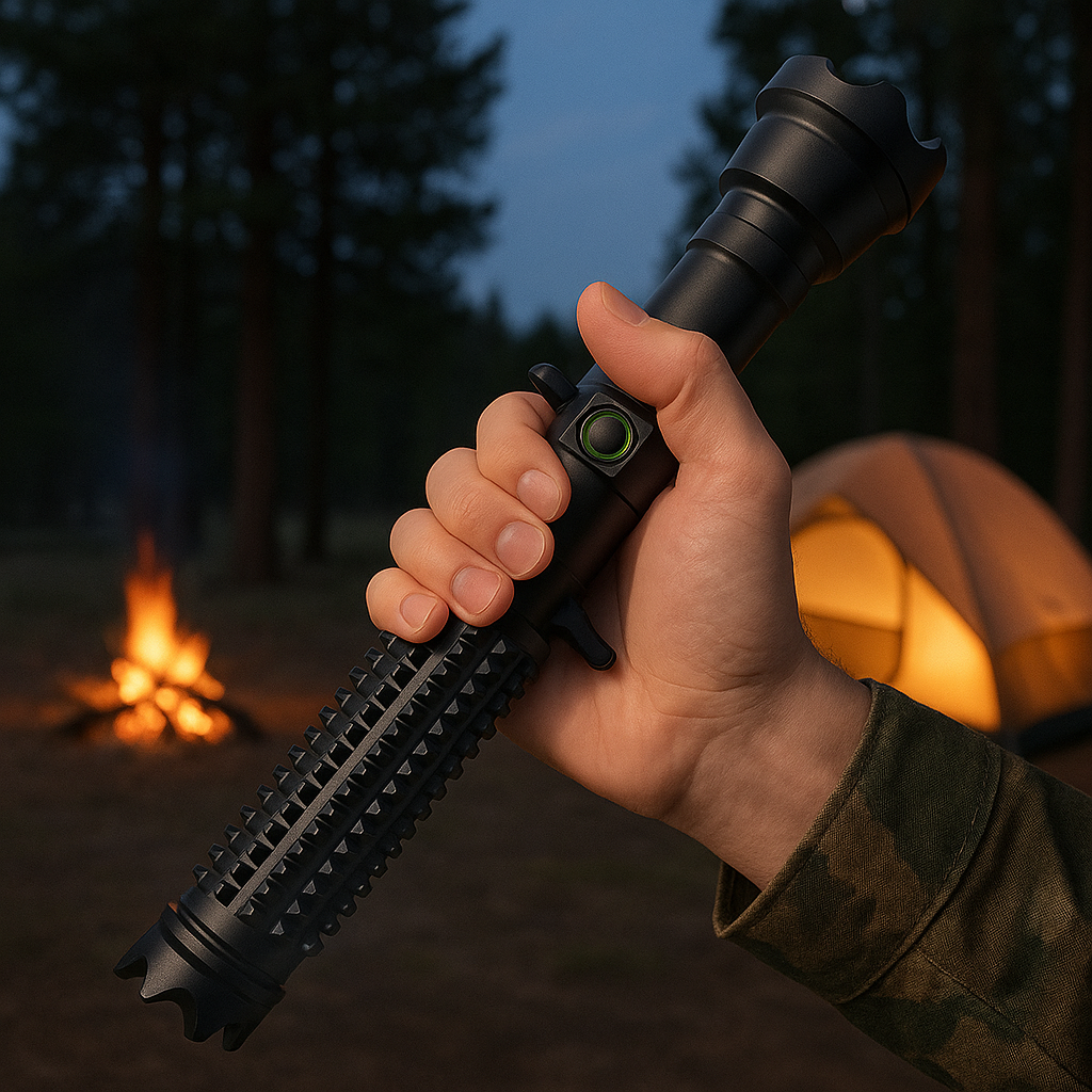 Compact High-Power LED Flashlight Survival Tool - Halri