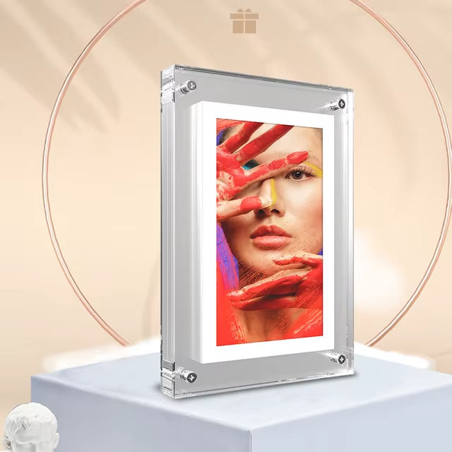 5/7 Inch Digital Photo Frame with IPS Display, 4GB Storage, Portable Electronic Picture Frame for Photos and Videos 6