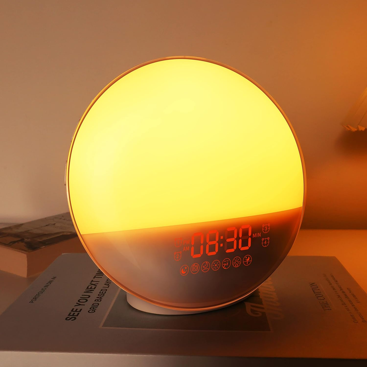 Smart Sunrise Alarm Clock with Mobile App Control - Halri