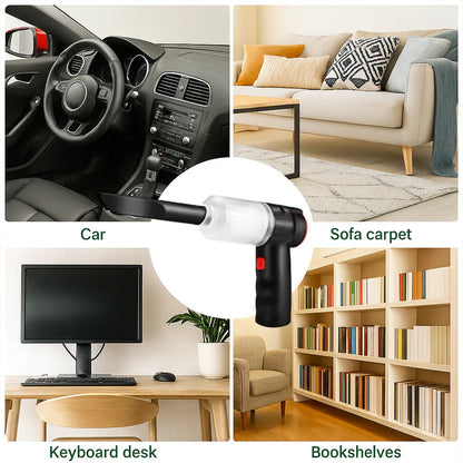 Portable Auto Vacuum – Strong 95000Pa Suction Handheld Cleaner