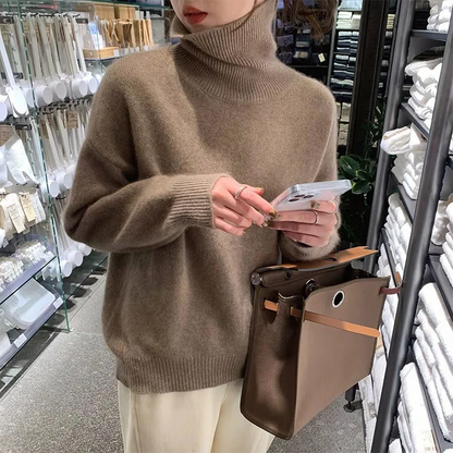 Warm High Neck Knit Sweater