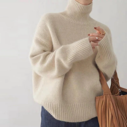 Warm High Neck Knit Sweater
