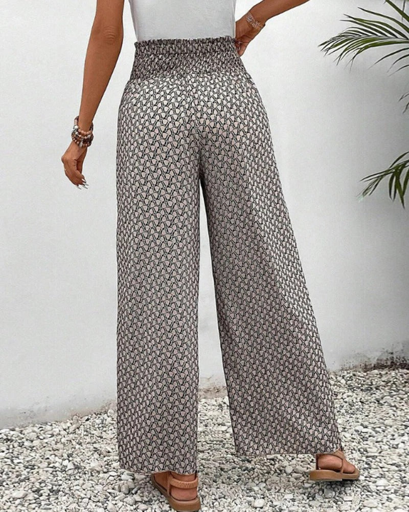 Ladies' Pants With Chic Pattern - Halri