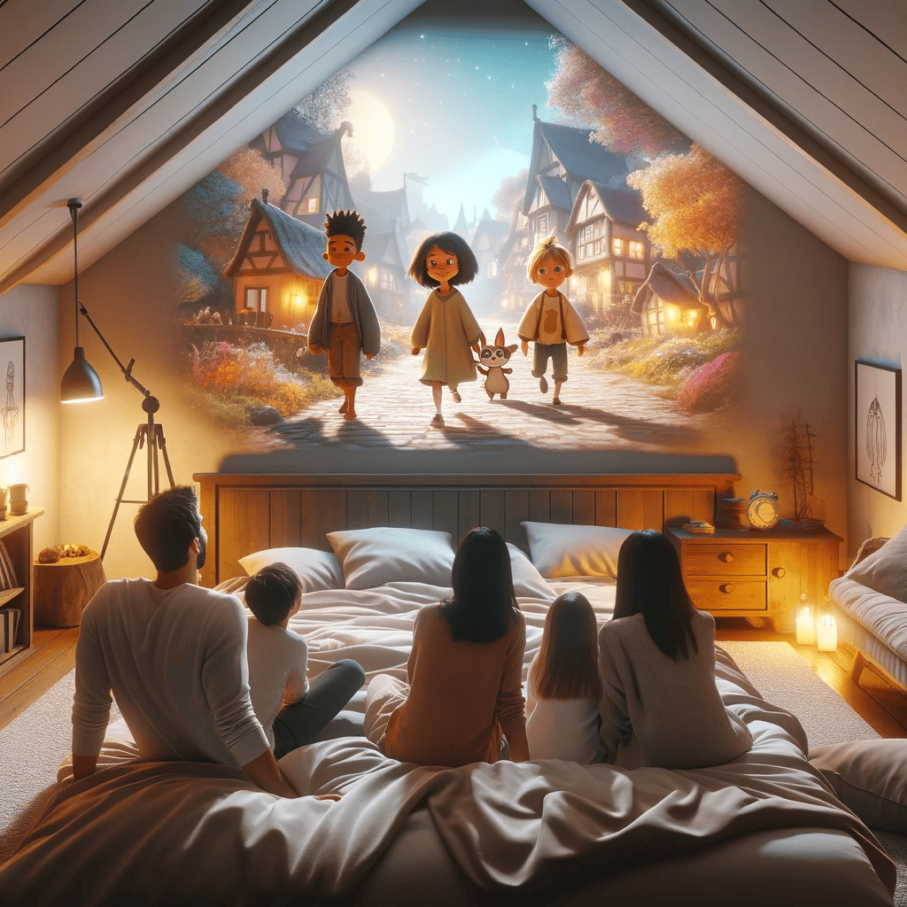 Compact Portable Home Theater Projector