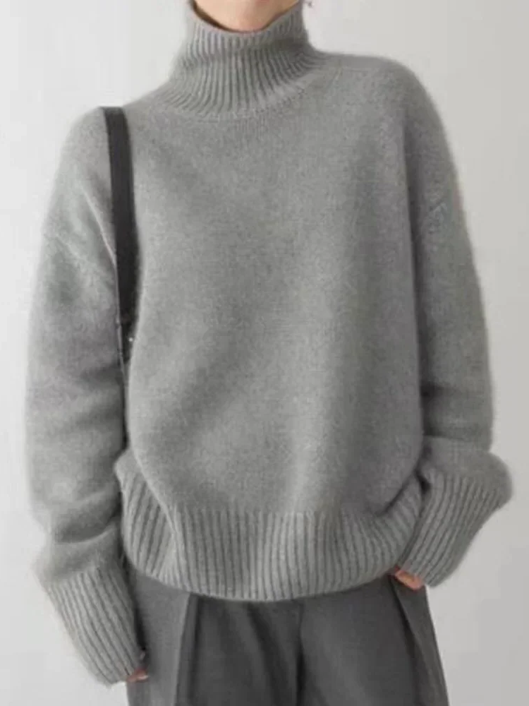Warm High Neck Knit Sweater