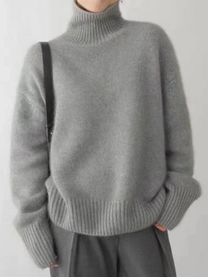 Warm High Neck Knit Sweater