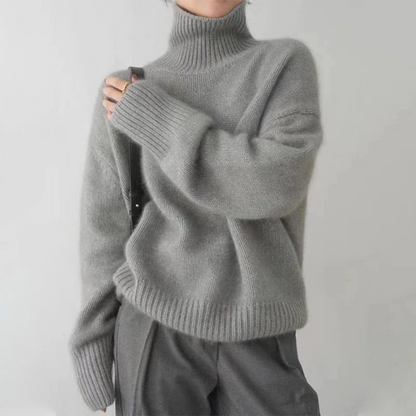 Warm High Neck Knit Sweater