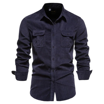 Rugged Textured Button Down Shirt