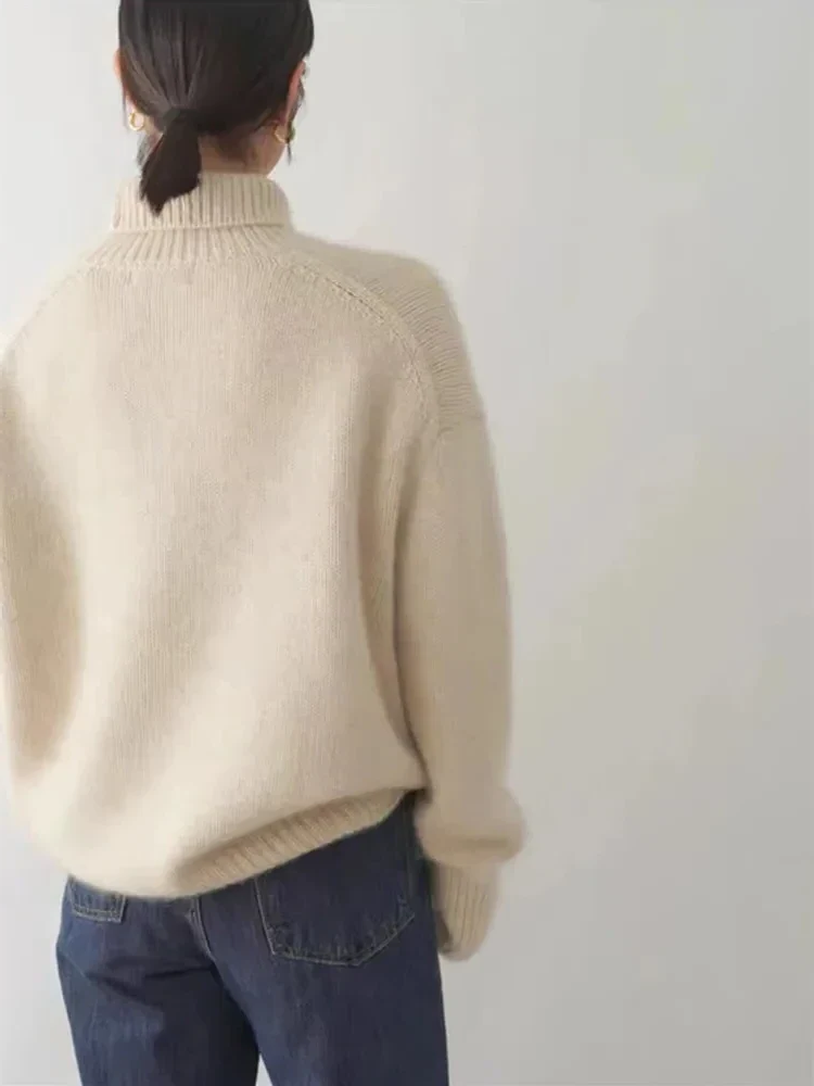 Warm High Neck Knit Sweater