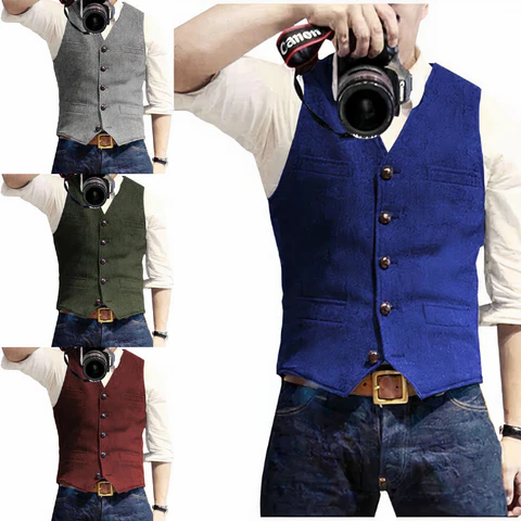 Trendy Men's Vest Jacket