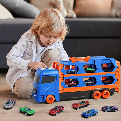 Fun Die-Cast Truck Playset with Racing Track - Halri