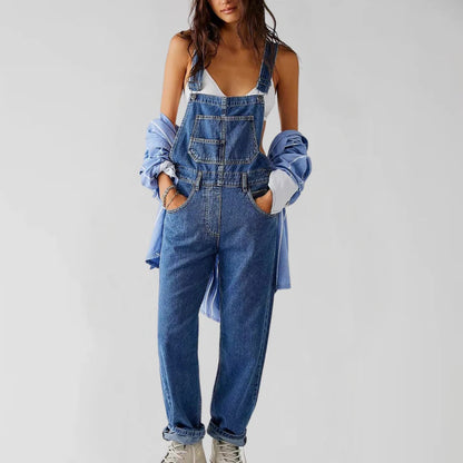 Fashionable Blue Jeans Jumpsuit for Women
