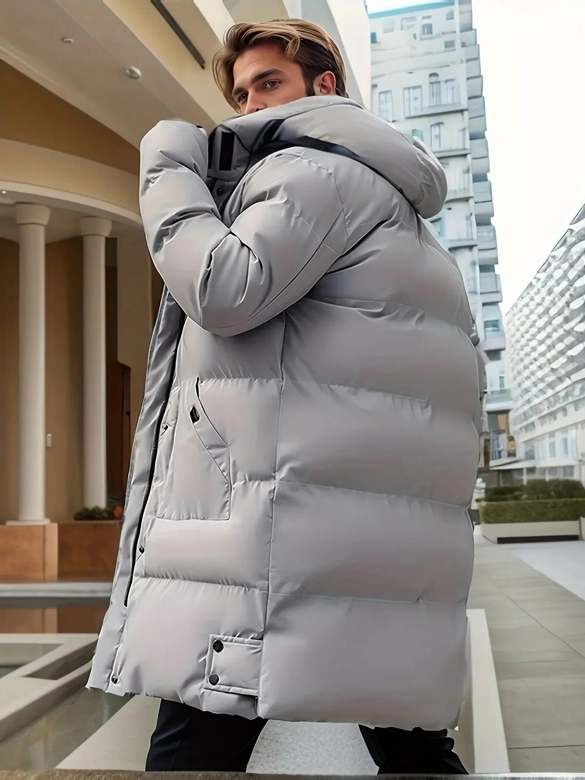 Warm Waterproof Mens Parka Coat