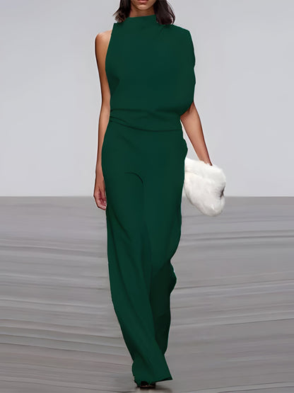 Women's Sleeveless Wide Leg Jumpsuit