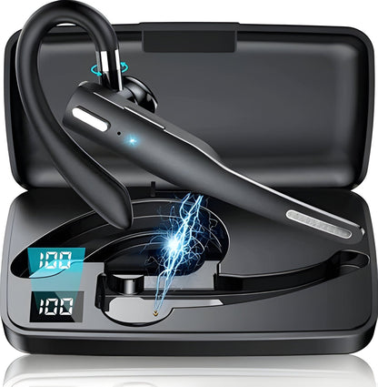 Cordless Bluetooth Earbuds with Dual Mics and Noise Reduction