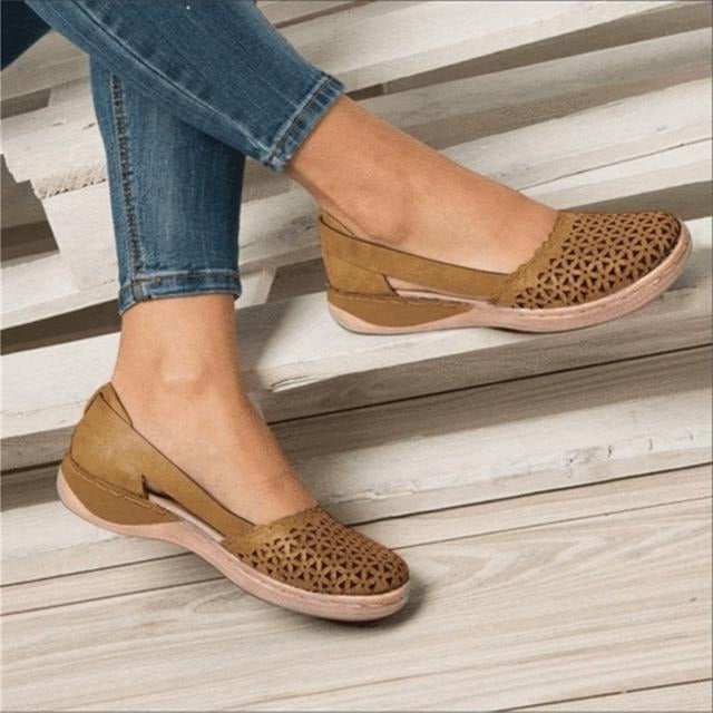 Comfortable Women Flat Shoes for Sensitive Feet