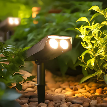 Outdoor Bright Solar Powered Color Changing Spot Light