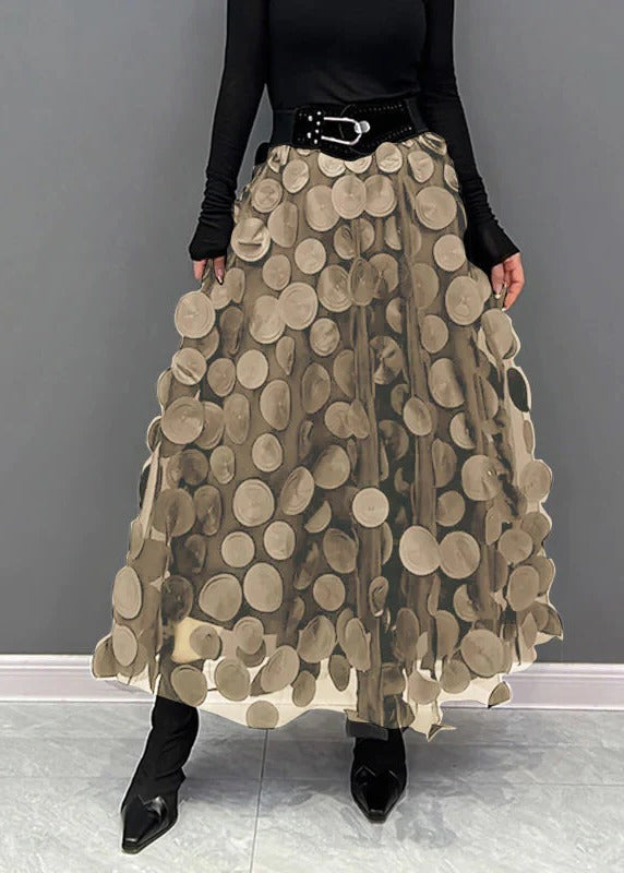 Fashionable Polka Dot Tiered Skirt