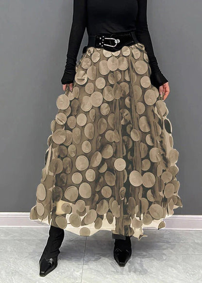 Fashionable Polka Dot Tiered Skirt