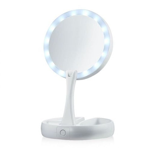 Portable LED Travel Mirror