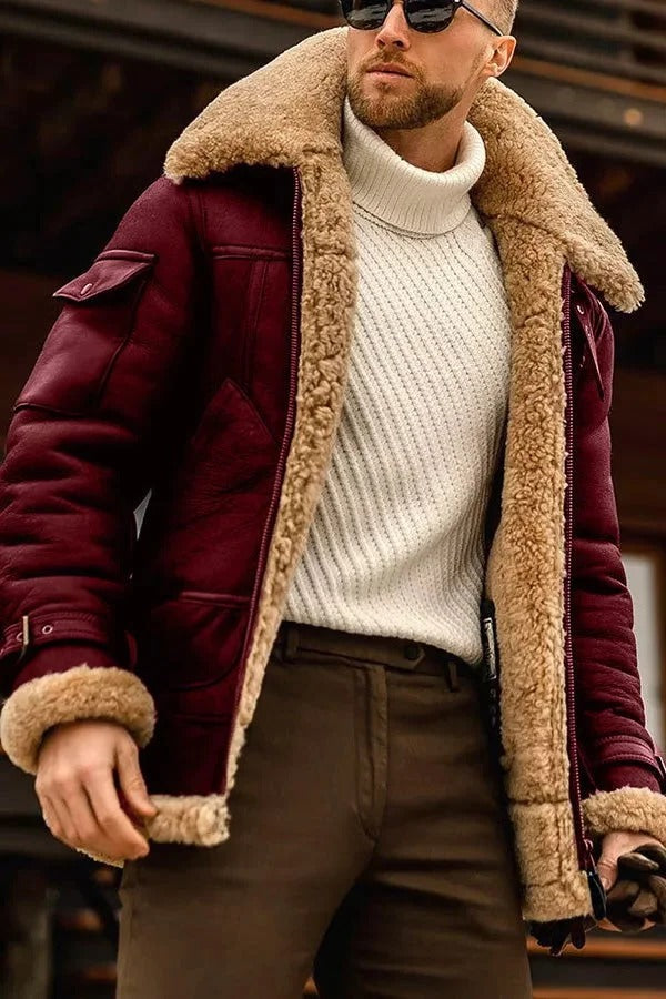 Tan Brown Biker Leather Jacket
