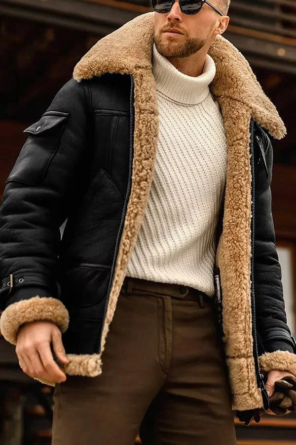 Brown Aviator Classic Leather Jacket