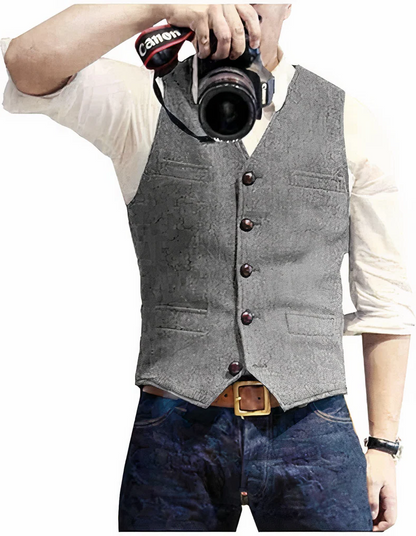 Trendy Men's Vest Jacket