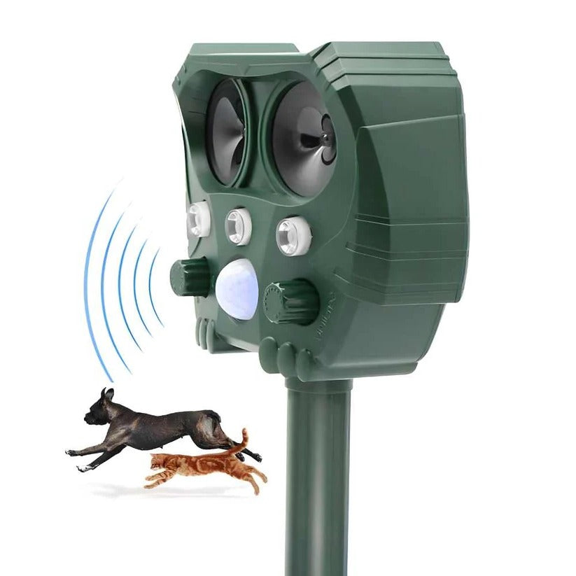 Outdoor Animal Repeller Ultrasonic Pet Deterrent Device - Halri