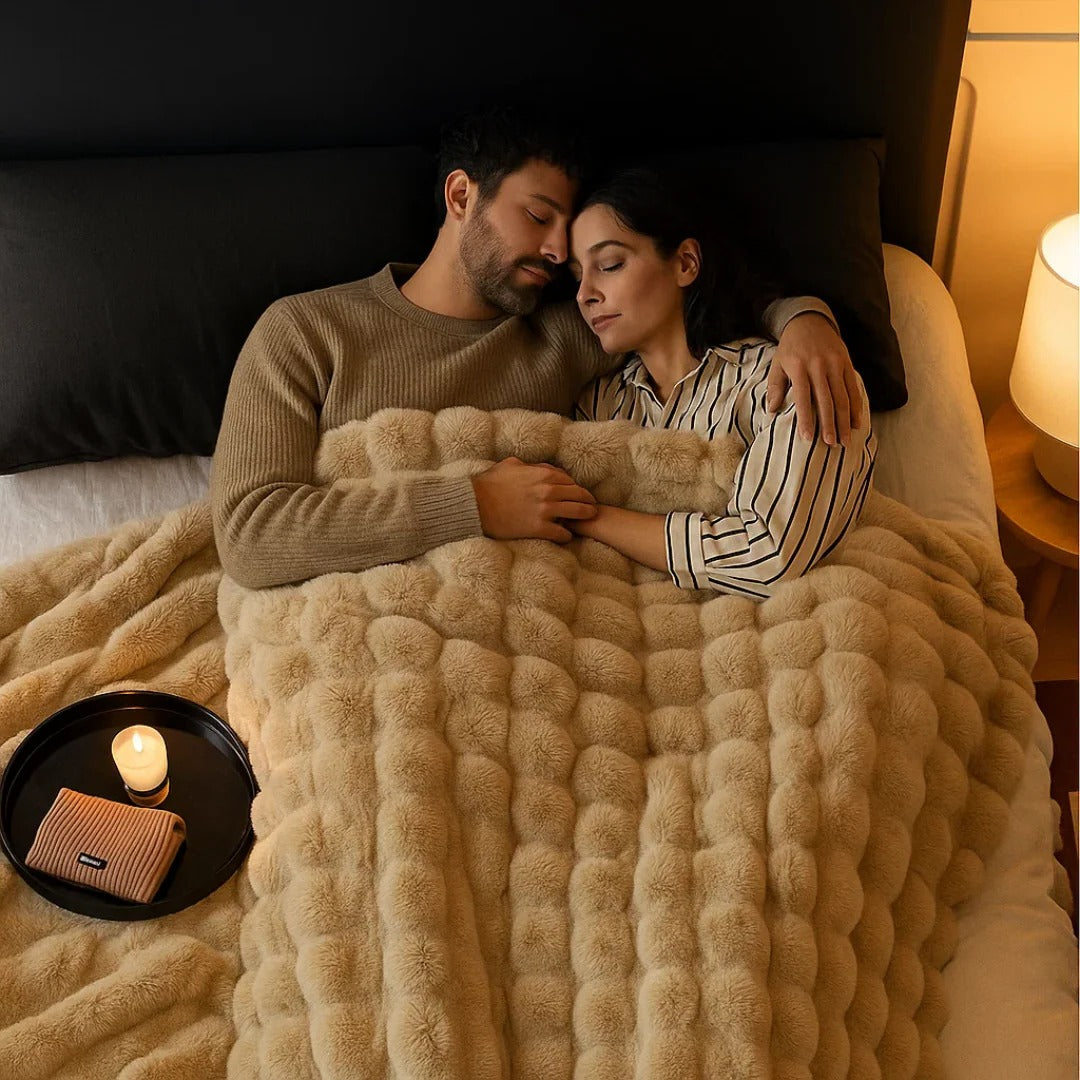 Cozy Plush Throw Blanket with Classic Style