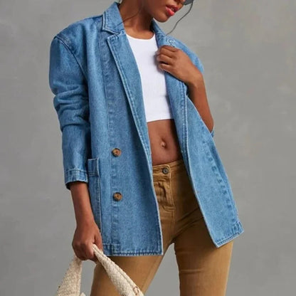 Trendy Women's Slim Fit Jeans Jacket